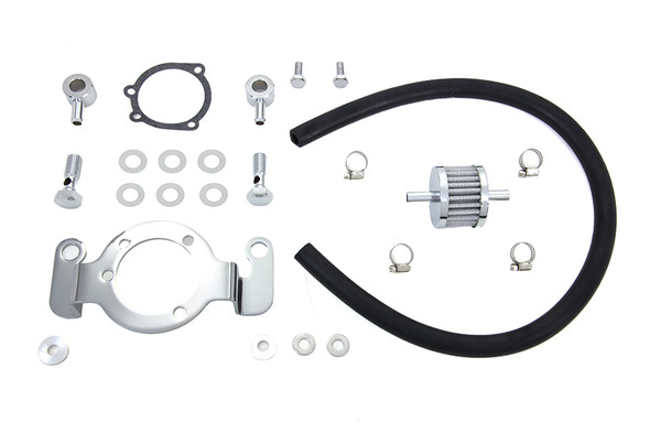 V-Twin - 35-0122 - Crankcase Breather and Bracket Kit