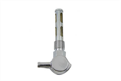 V-Twin - 35-0405 - Petcock Right Outlet Chrome - Fits 1971-1974 Harley-Davidson FX, 1955-1974 XL, 1965-1974 FL