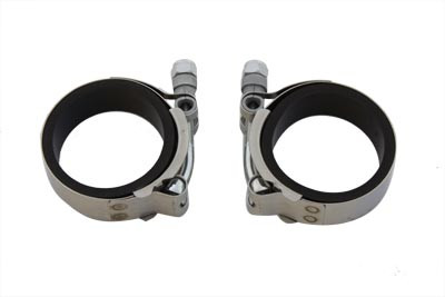 V-Twin - 35-0409 - Power Intake Manifold Clamp Kit with Flat Seals - Fits 1978-1984 Harley-Davidson XL, FL, FX