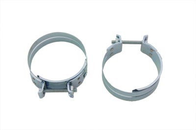 V-Twin - 35-0440 - Replica Zinc Intake Manifold Clamp Set - Fits 1978-1984 Harley-Davidson XL, FL, FX