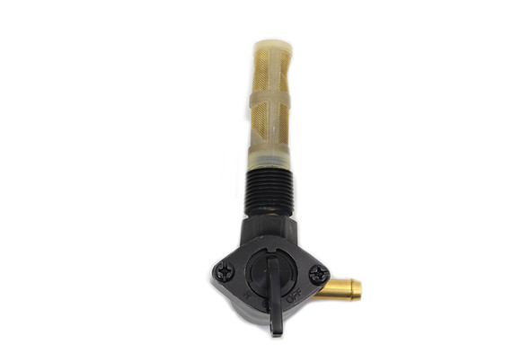 V-Twin - 35-0570 - Petcock Right Outlet Black - Fits 1971-1974 Harley-Davidson FX, 1955-1974 XL, 1965-1974 FL