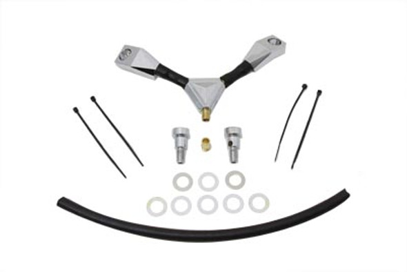 V-Twin - 35-0578 - Billet  inchY inch Breather Kit