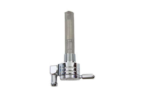 V-Twin - 35-0592 - Chrome Sifton Ball Petcock with Downward Outlet