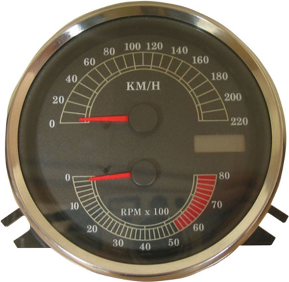  Drag Specialties - Electronic Speedometer/Tachometer - Fits 99-03 Touring, Softail, and Dyna Wide Glide Models 