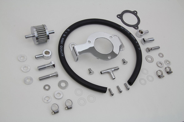 V-Twin - 35-0698 - Crankcase Breather and Bracket Kit