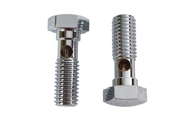V-Twin - 35-0731 - Breather Banjo Bolt Set Chrome