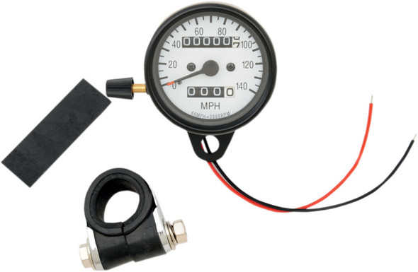 Drag Specialties - 2.4" Mini Mechanical MPH Speedometer - Fits 86-94 XL Models