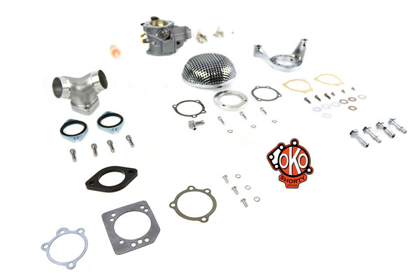 V-Twin - 35-0870 - OKO Performance 1-7/8 inch Shorty Carburetor Kit