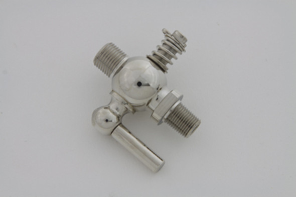 V-Twin - 35-0882 - Replica Petcock Nickel Plated