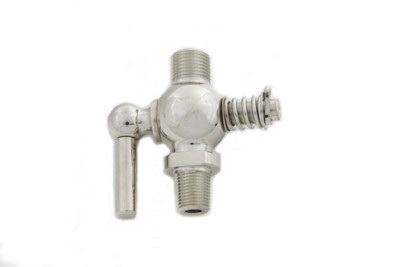 V-Twin - 35-0882 - Replica Petcock Nickel Plated - Fits 1915-1926 Harley-Davidson J, 1936-1939 UL, 1930-1936 VL