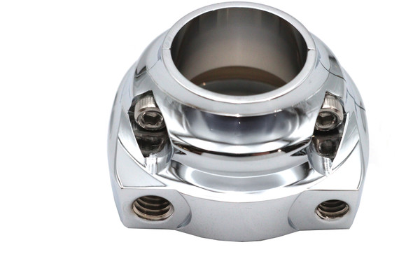 V-Twin - 35-1026 - Dual Cable Throttle Housing Chrome - Fits 1981-1995 Harley-Davidson FL
