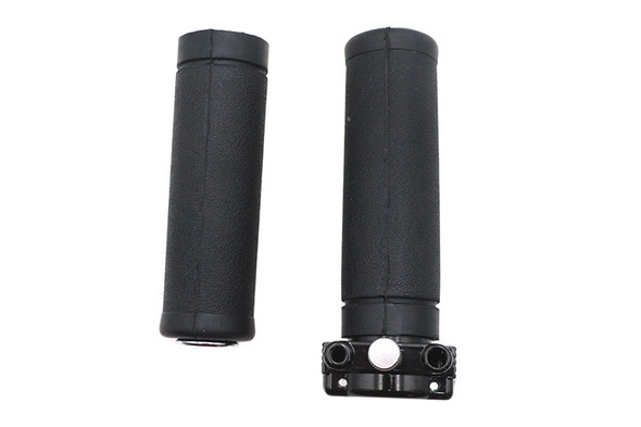 V-Twin - 35-1328 - Black Dual Cable Throttle Assembly - Fits 1981-1996 Harley-Davidson XL, FXE