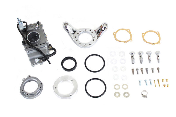 V-Twin - 35-1871 - OKO 42mm Flatslide Carburetor Kit - Fits 1993-2017 Harley-Davidson FLST, FXST