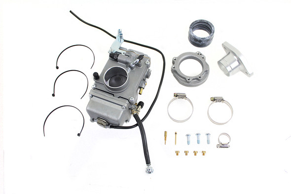 V-Twin - 35-1880 - OKO 42mm Flat Side Carburetor Kit - Fits 1966-1984 Harley-Davidson XL, 1971-1984 FX, 1966-1984 FL