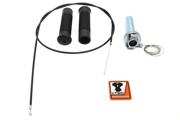 V-Twin - 35-1969 - Jack Hammer 1/4 inch Turn Twist Grip Kit