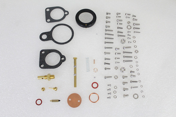 V-Twin - 35-7132 - 1-1/4 inch Linkert Carburetor Rebuild Kit - Fits 1936-1948 Harley-Davidson UL, 1937-1957 WL