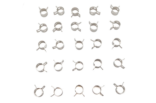 V-Twin - 35-8037 - Nickel Plated Oil Line Hose Clamp