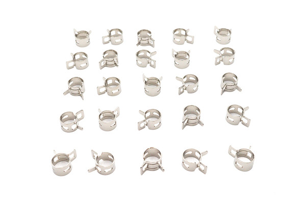 V-Twin - 35-8037 - Nickel Plated Oil Line Hose Clamp