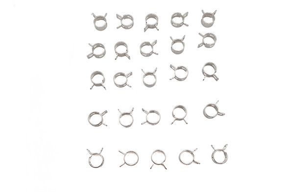 V-Twin - 35-8038 - Nickel Plated Oil Line Hose Clamp
