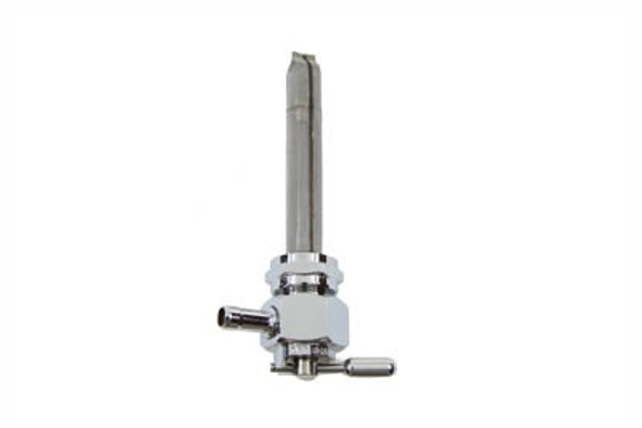 V-Twin - 35-9083 - Pingel Metric Hex Petcock Left Spigot with Nut Chrome