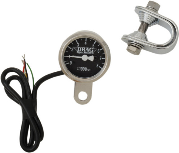 Drag Specialties - 1-7/8" Mini Electronic Tachometer - Fits 99-03 Twin Cam, 86-03 XL Models