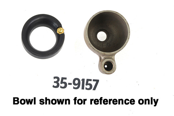 V-Twin - 35-9157 - Early Schebler Round  inchH inch Float - Fits 1910-1915 Harley-Davidson F