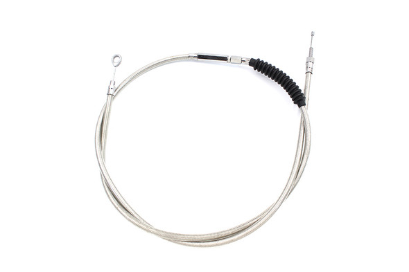 V-Twin - 36-0518 - 70-1/2 inch Braided Stainless Steel Clutch Cable