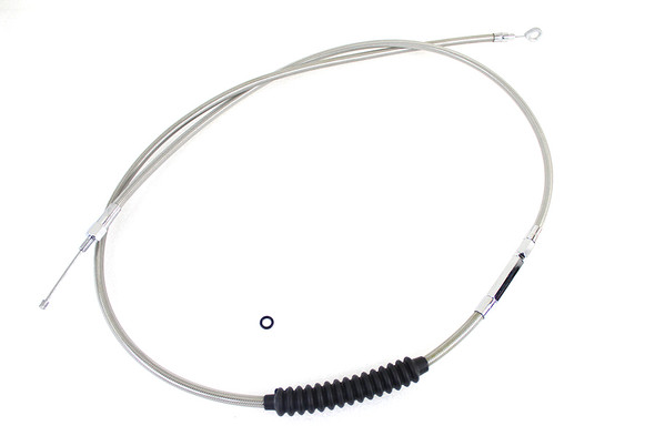 V-Twin - 36-0557 - 79 inch Braided Stainless Steel Clutch Cable