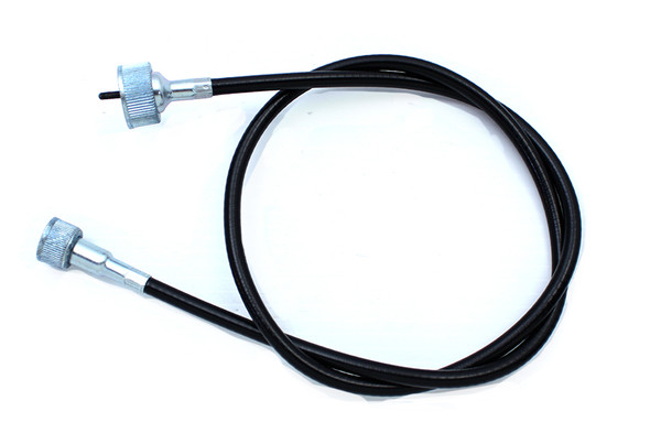 V-Twin - 36-0621 - 35 inch Black Speedometer Cable - Fits 1962-1980 Harley-Davidson FLHS, 1971-1972 FX, 1962-1980 FLH, 1980-1983 FX
