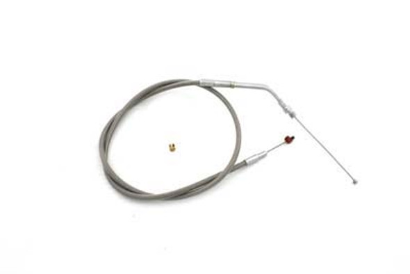 V-Twin - 36-0694 - 54.25 inch Braided Stainless Steel Clutch Cable