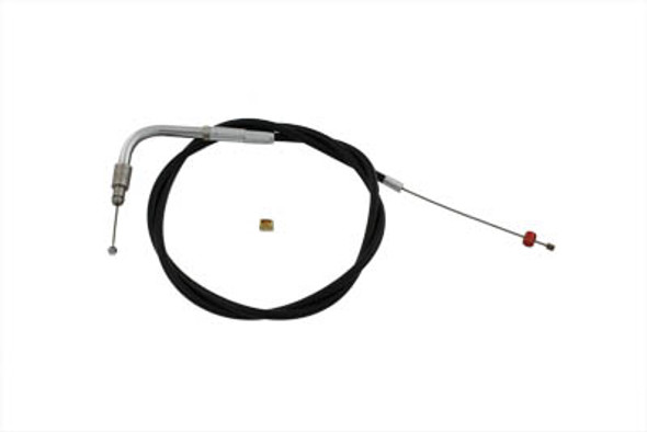 V-Twin - 36-0717 - 34.375 inch Black Throttle Cable