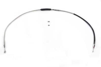 V-Twin - 36-0864 - 68.81 inch Braided Stainless Steel Clutch Cable - Fits 2007-2017 Harley-Davidson FXDWG