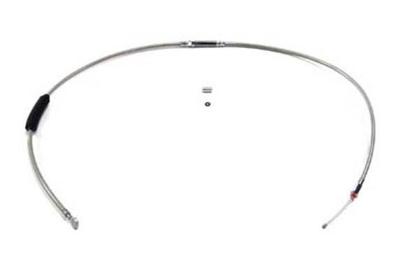 V-Twin - 36-1158 - 64.57 inch Braided Stainless Steel Clutch Cable
