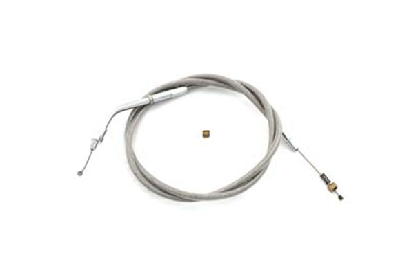 V-Twin - 36-1564 - Braided Stainless Steel Idle Cable with 38 inch Casing