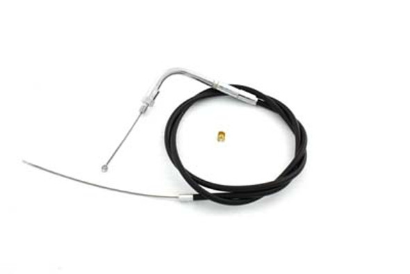 V-Twin - 36-2460 - Black Throttle Cable with 36.50 inch Casing