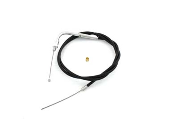 V-Twin - 36-2474 - 37 inch Black Throttle Cable