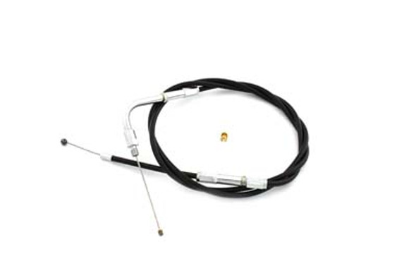 V-Twin - 36-2494 - Black Throttle Cable with 46 inch Casing
