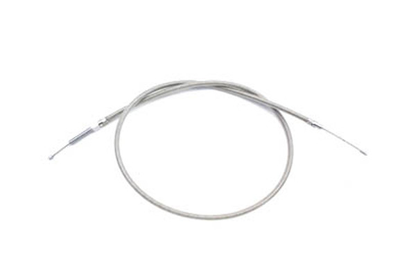 V-Twin - 36-8054 - 53.31 inch Braided Stainless Steel Clutch Cable