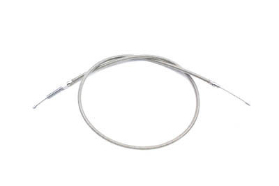 V-Twin - 36-8054 - 53.31 inch Braided Stainless Steel Clutch Cable - Fits 1983-1984 Harley-Davidson FX, FL