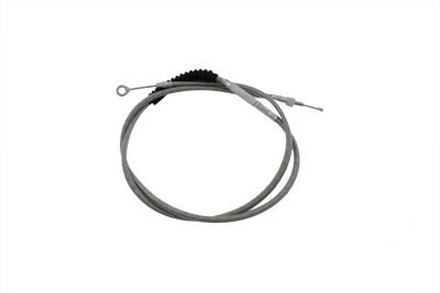 V-Twin - 36-8067 - 72.69 inch Braided Stainless Steel Clutch Cable - Fits 1993-2005 Harley-Davidson FXDWG, 1992 FXDBC, 1995-1999 FXD, 1994-2000 FXDSCONV, 1992 FXDB, 1993-2000 FXDL