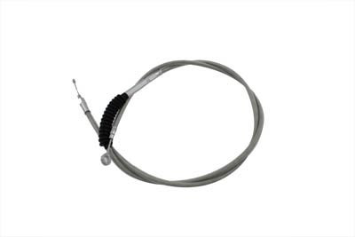 V-Twin - 36-8068 - 74.69 inch Braided Stainless Steel Clutch Cable - Fits 1993-2005 Harley-Davidson FXDWG, 1995-1999 FXD, 1994-2000 FXDSCONV, 1993-2000 FXDL