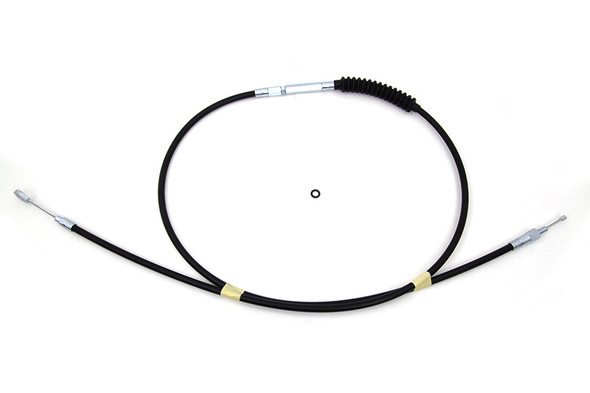 V-Twin - 36-8093 - 72.69 inch Black Vinyl Clutch Cable - Fits 1987-1999 Harley-Davidson FLT, FLST, FXST