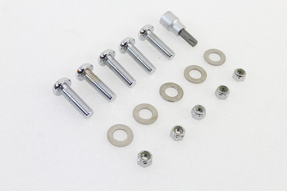 V-Twin - 37-0024 - Rear Sprocket Bolt Kit - Fits 1985-1999 Harley-Davidson FLST, FXST, FXR