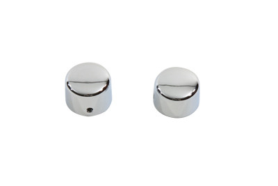 V-Twin - 37-0036 - Chrome Front Axle Cap Cover Set Cap Style - Fits 1993-2005 Harley-Davidson FXDWG, 1986-2006 FLST, 1984-2006 FXST, 1980-1999 FLT, 1988-2007 XL, 1972-1984 FL, 1991-2003 FXD, 1988-1994 FXR