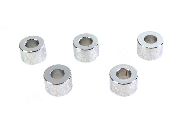 V-Twin - 37-0402 - Chrome Spacers 3/8 inch x 3/4 inch x 1/2 inch