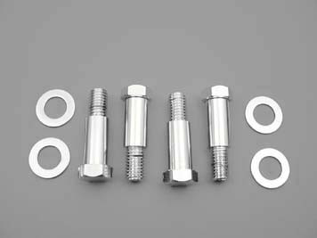 V-Twin - 37-0572 - Shock Stud Kit Chrome - Fits 1989-1994 Harley-Davidson FXST, FLST