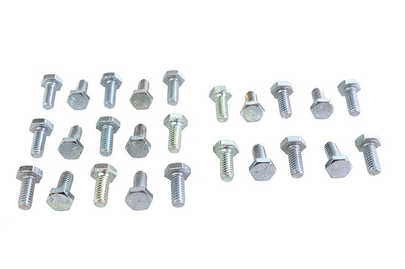 V-Twin - 37-0600 - Hex Cap Bolts Zinc 1/4 inch X 5/8 inch