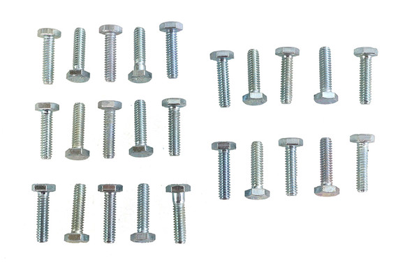 V-Twin - 37-0603 - Hex Cap Bolts Zinc 1/4 inch-20 x 1 inch