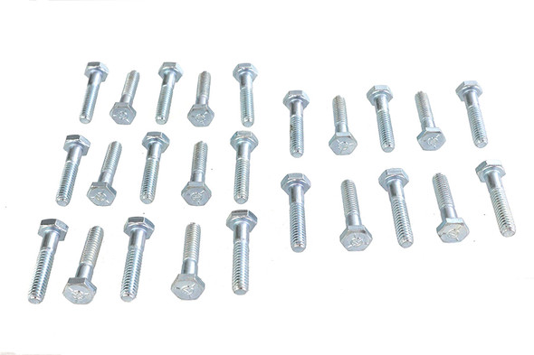 V-Twin - 37-0604 - Hex Cap Bolts Zinc 1/4 inch X 1-1/4 inch