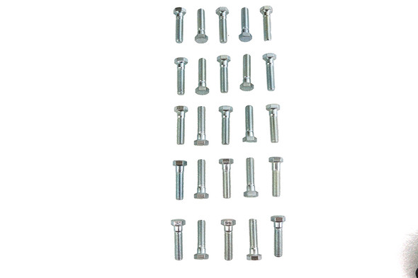 V-Twin - 37-0621 - Hex Cap Bolts Zinc 3/8 inch-16 x 1-1/2 inch